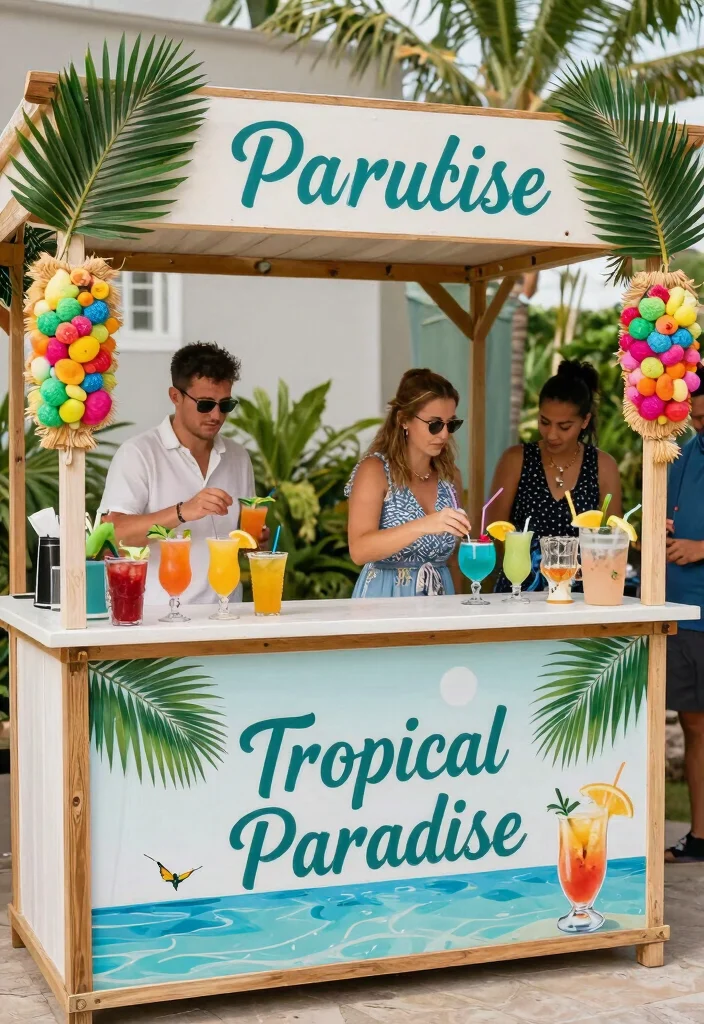 14 Bar Decorations Wedding Ideas That Look Stylish - 11. Themed Cocktail Stations 1