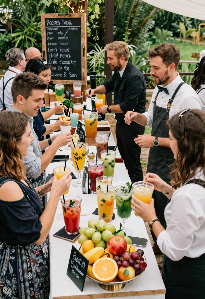 14 Bar Decorations Wedding Ideas That Look Stylish - 6. DIY Drink Station 1
