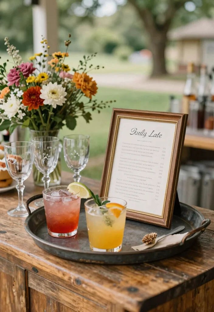 14 Bar Decorations Wedding Ideas That Look Stylish - 9. Personal Touches with Family Heirlooms 1