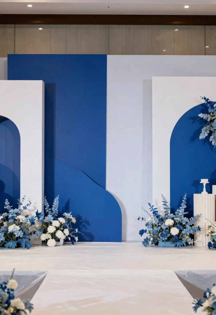 14 Simple Wedding Stage Decorations Indoor Ideas That Feel Chic 62 14 Simple Wedding Stage Decorations Indoor Ideas That Feel Chic - 12. Simple Yet Bold Color Palette 1