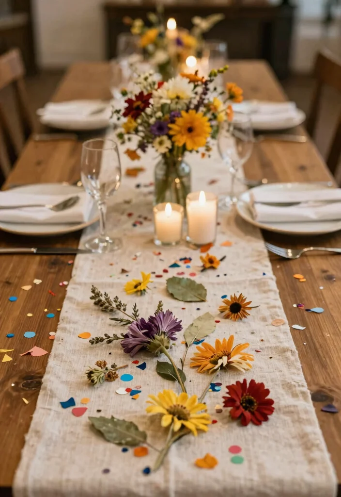 14 Table Decorations Wedding Simple Ideas That Shine - 11. Eco-Friendly Confetti 1