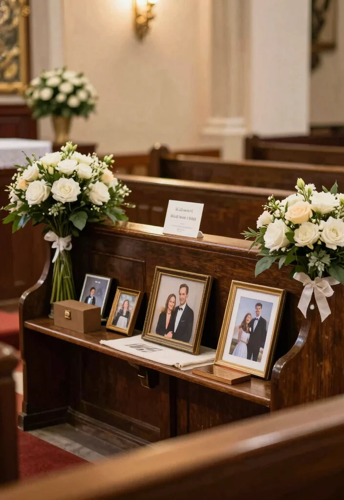 14 Wedding Pew Decorations Church Ideas With Soft Elegance - 13. Personal Touches 1