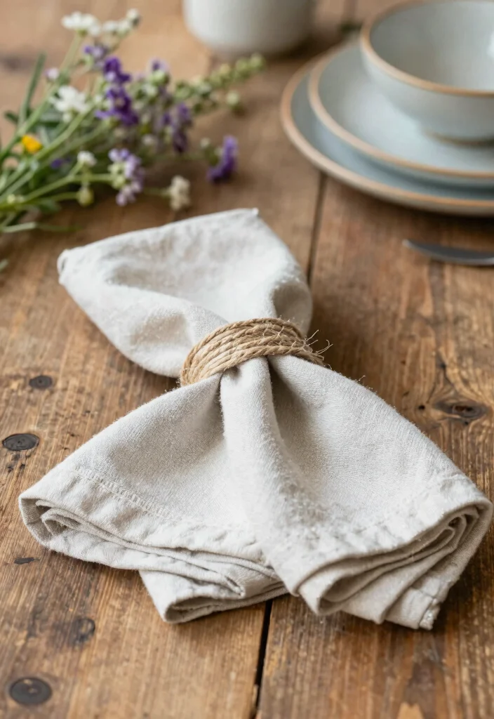 14 Wedding Table Napkins Ideas That Elevate Every Setting - 1. Organic Cotton Napkins 1