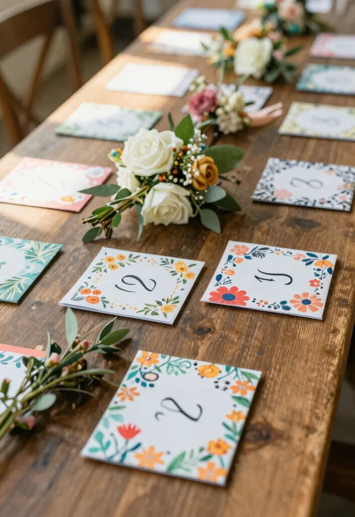 14 Wedding Table Number Ideas That Stand Out Beautifully 37 14 Wedding Table Number Ideas That Stand Out Beautifully - 7. Seed Packet Table Numbers 1