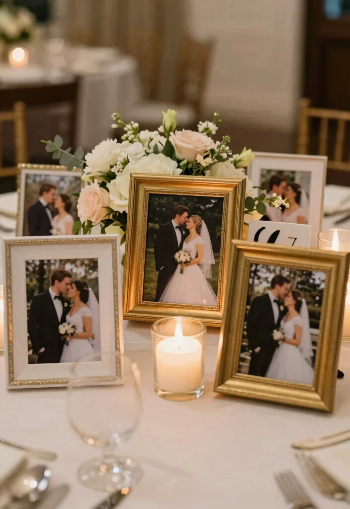 14 Wedding Table Number Ideas That Stand Out Beautifully 48 14 Wedding Table Number Ideas That Stand Out Beautifully - 8. Personalized Photo Table Numbers 1