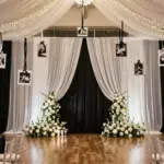 15 Black and White Wedding Backdrop Ideas With Timeless Elegance