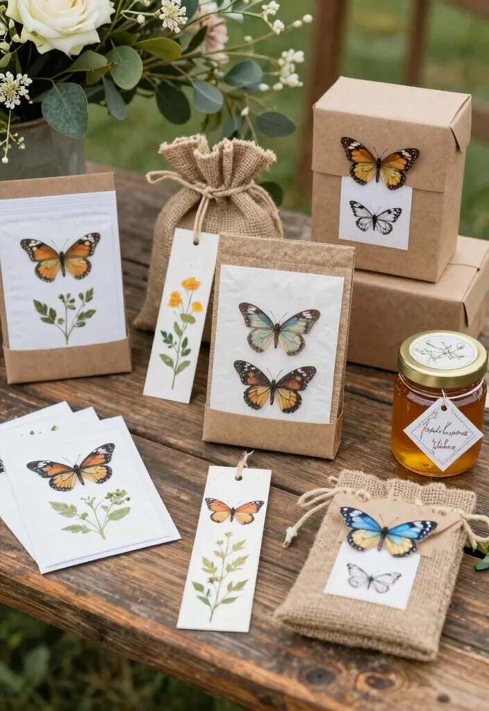 15 Butterfly Wedding Decorations Ideas With Whimsical Beauty - 9. Butterfly-Themed Favors 1