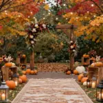 15 Fall Wedding Aisle Decorations Outdoor Ideas With Cozy Vibes