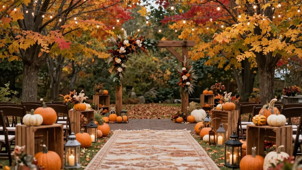 15 Fall Wedding Aisle Decorations Outdoor Ideas With Cozy Vibes