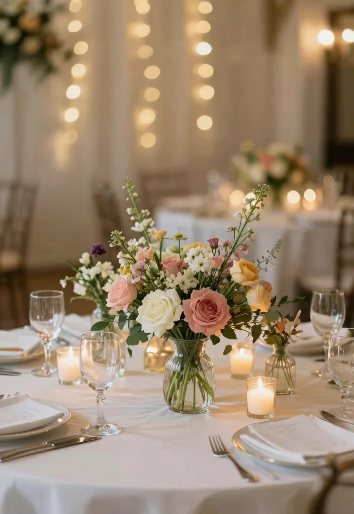 15 Floral Decorations Wedding Ideas With Fresh Romance - 3. Fresh Floral Centerpieces 1
