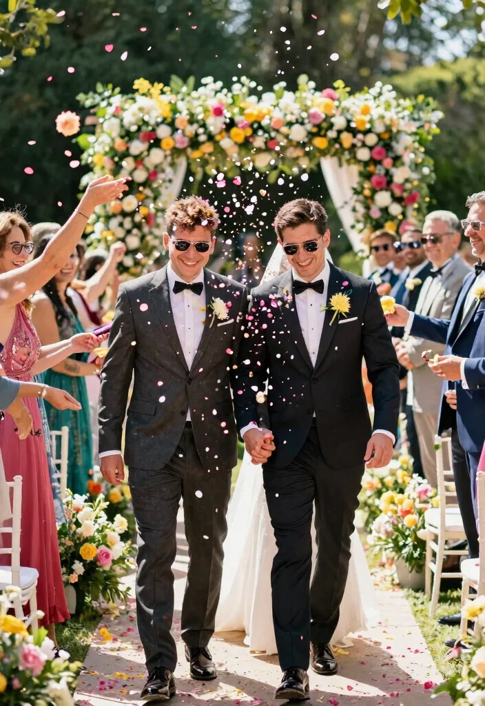 15 Floral Decorations Wedding Ideas With Fresh Romance - 6. Flower Petal Confetti 1