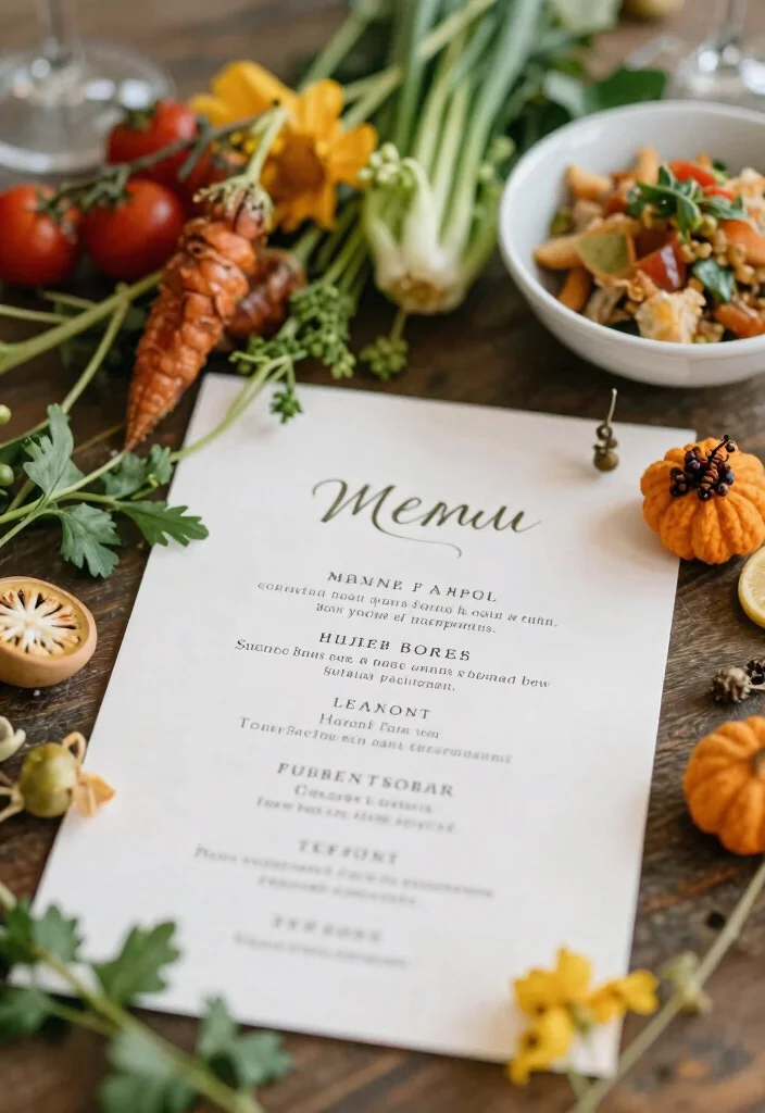 15 Main Table Wedding 2026 Trending Ideas That Steal the Spotlight - 15. Seasonal Menus 1