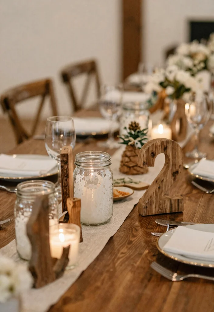 15 Main Table Wedding 2026 Trending Ideas That Steal the Spotlight - 8. Upcycled Decor Elements 1