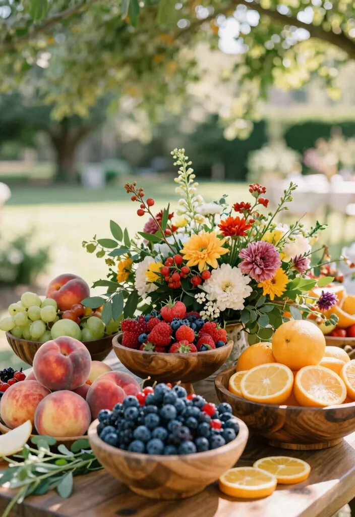 15 Summer Wedding Table Decor Ideas With Fresh Vibes - 4. Edible Decor 1