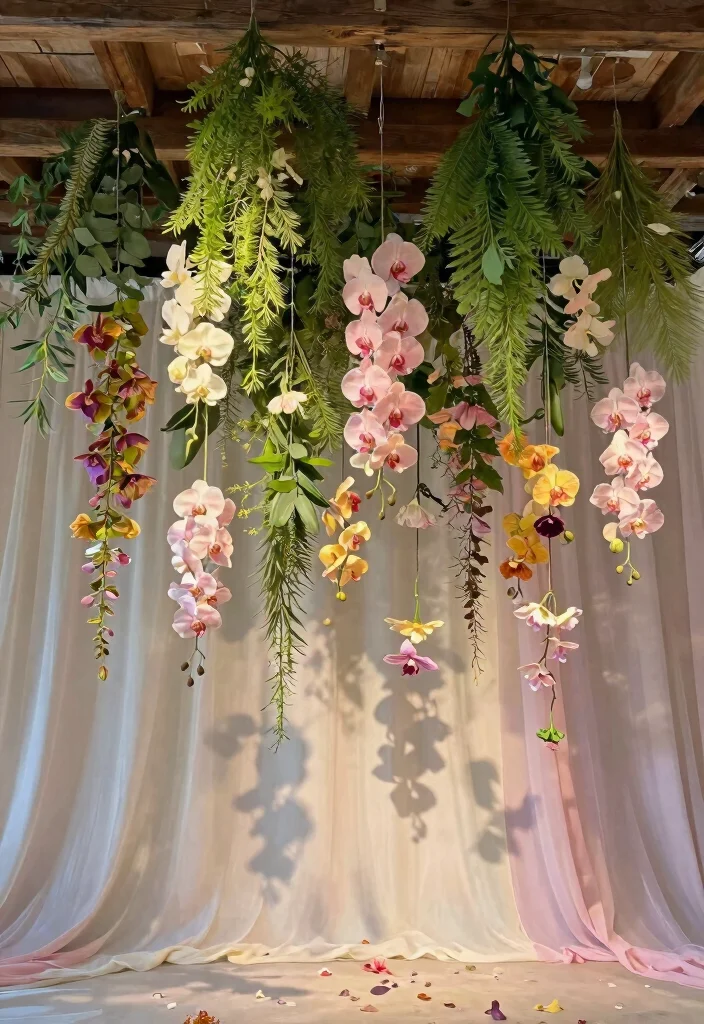 15 Wedding Hanging Decorations Ideas That Add Drama - 1. Floating Florals 1