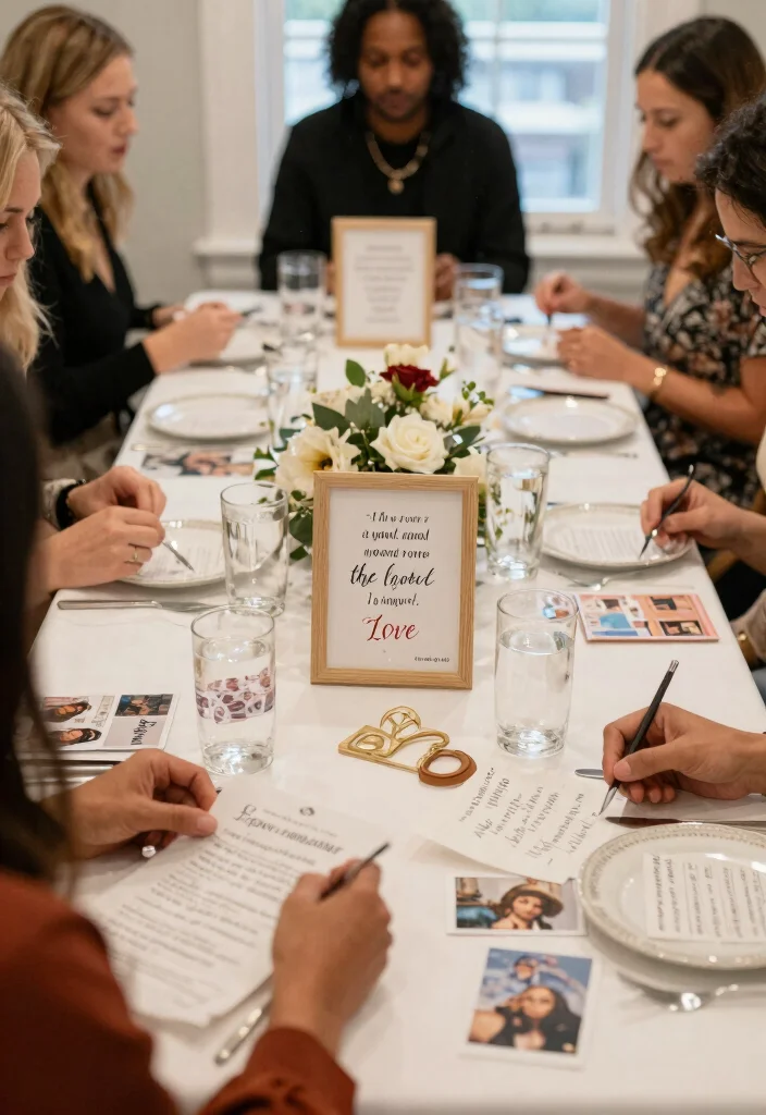 15 Wedding Shower Table Decorations Ideas That Look Sweet - 13. Celebration of Love 1