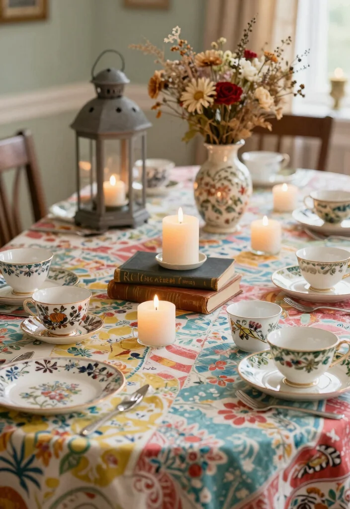15 Wedding Shower Table Decorations Ideas That Look Sweet - 2. Vintage Charm 1