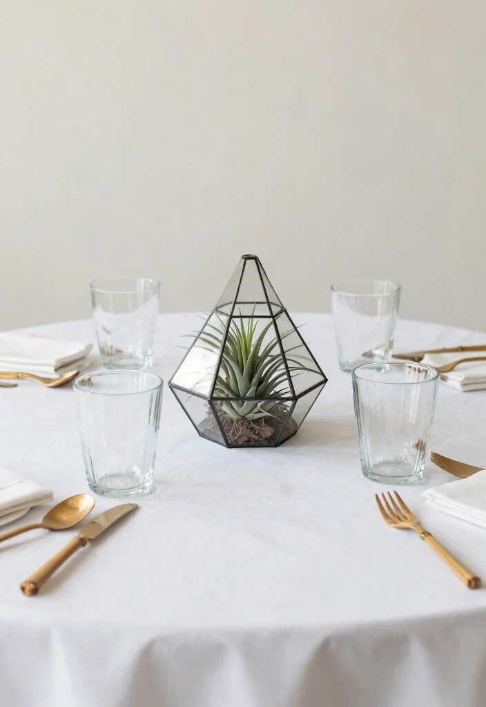 15 Wedding Shower Table Decorations Ideas That Look Sweet - 3. Minimalist Magic 1