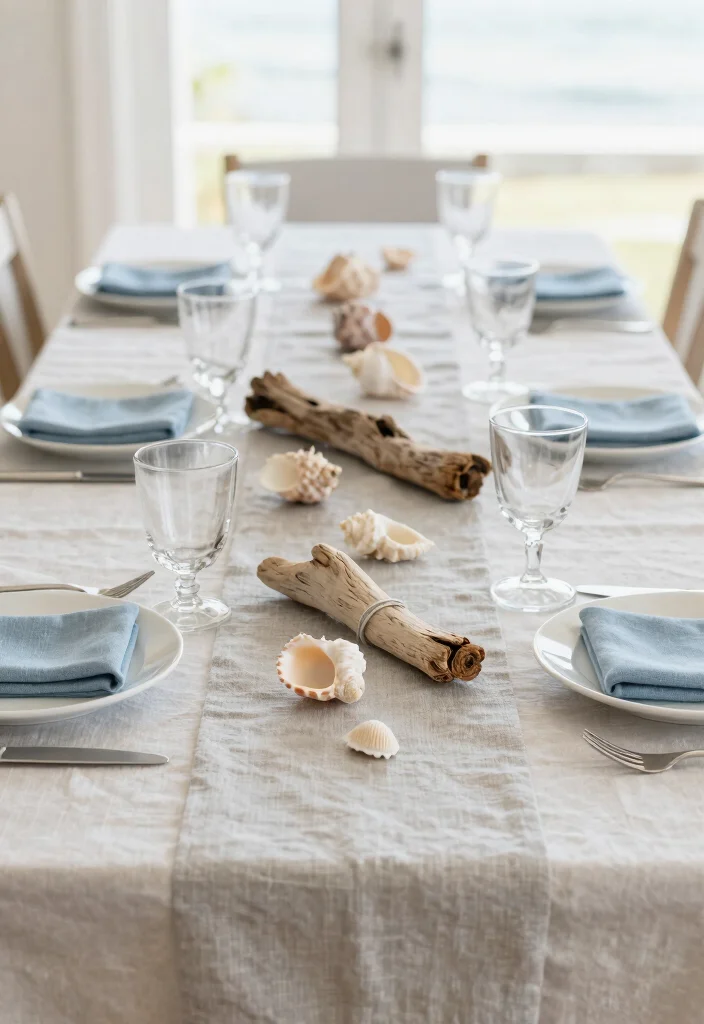 15 Wedding Shower Table Decorations Ideas That Look Sweet - 8. Coastal Chic 1