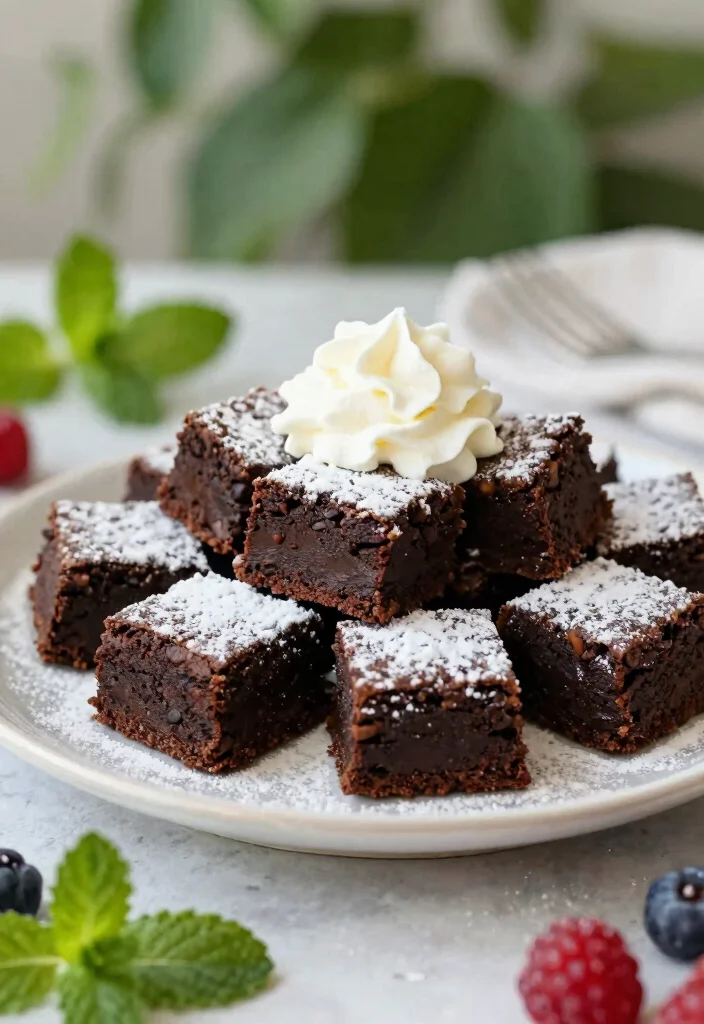15 Wedding Treat Table Ideas That Look Deliciously Cute - 12. Delightful Vegan Brownie Bites 1