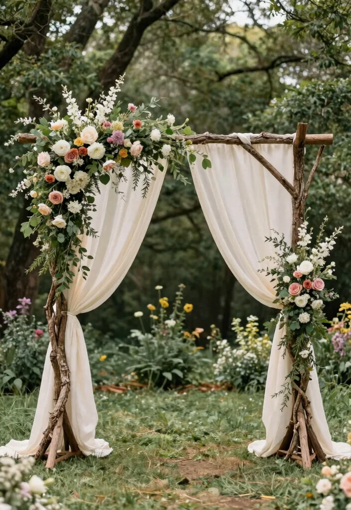 16 Home Wedding Decorations 2026 Trending Ideas That Feel Intimate & Beautiful - 10. Eco-Friendly Wedding Arch 1
