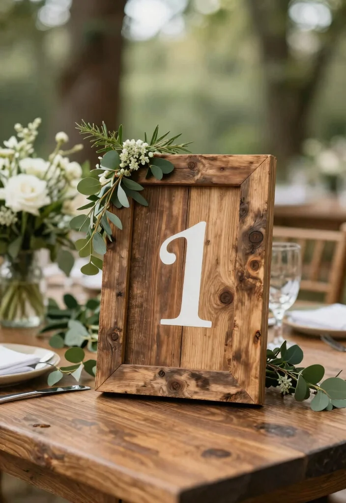 16 Home Wedding Decorations 2026 Trending Ideas That Feel Intimate & Beautiful - 11. Reclaimed Wood Decor 1