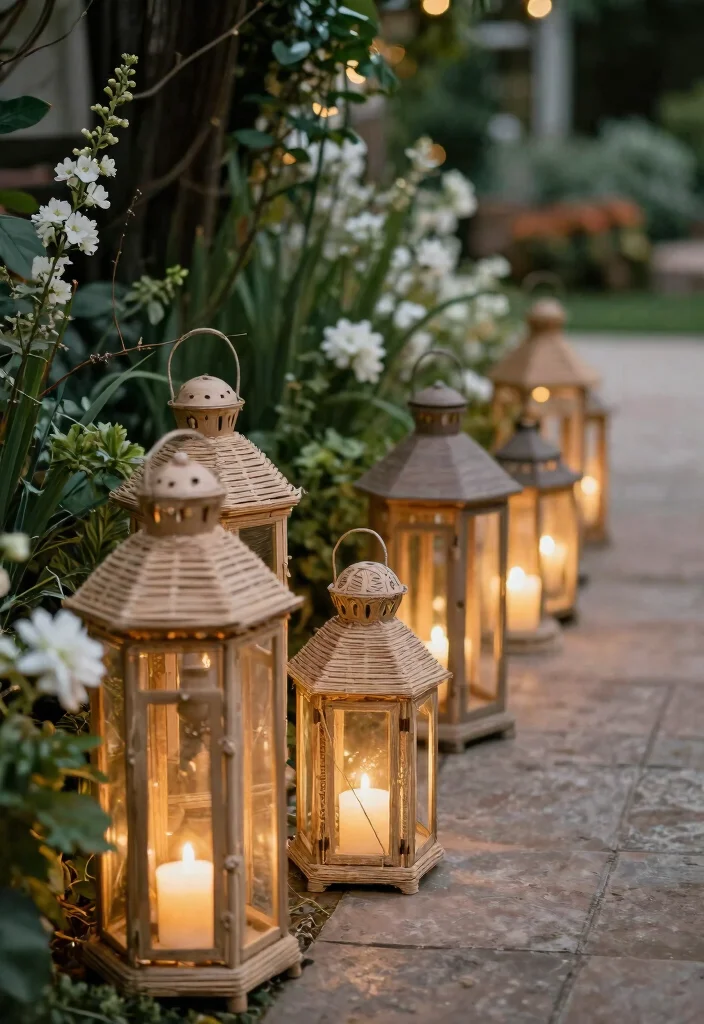 16 Home Wedding Decorations 2026 Trending Ideas That Feel Intimate & Beautiful - 16. Eco-Friendly Lanterns 1