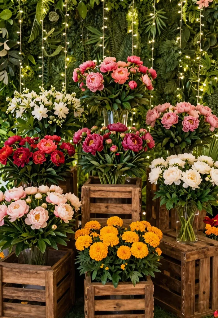 16 Indian Wedding Hall Decorations Ideas With Grand Style - 1. Eco-Friendly Floral Installations 1