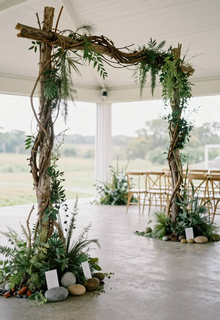 16 Indian Wedding Hall Decorations Ideas With Grand Style - 11. Nature-Inspired Elements 1