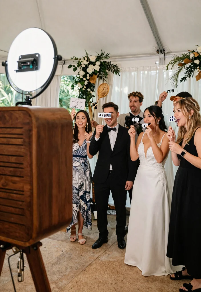 16 Indian Wedding Hall Decorations Ideas With Grand Style - 13. Interactive Guest Displays 1