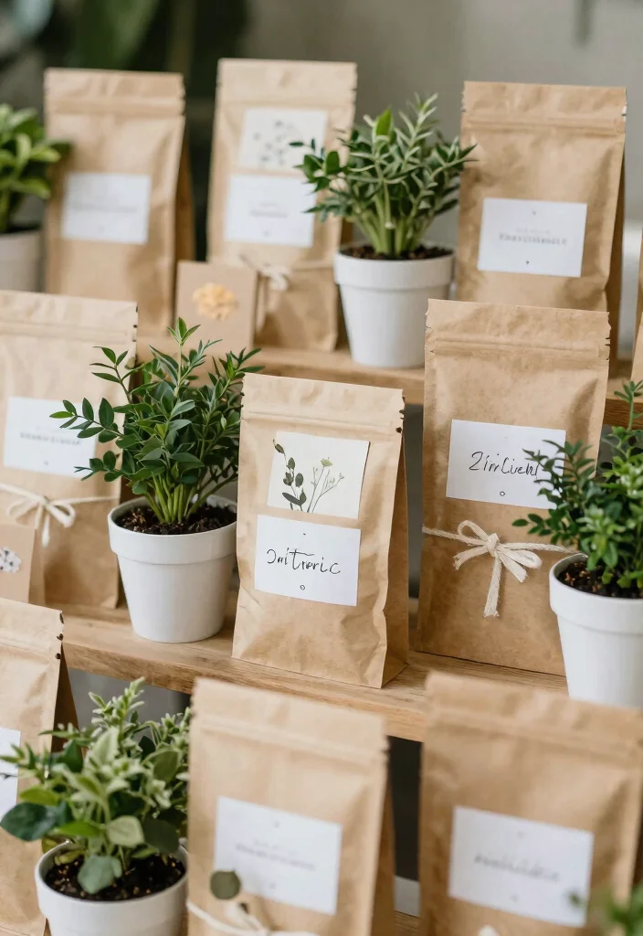 16 Indian Wedding Hall Decorations Ideas With Grand Style - 15. Sustainable Wedding Favors 1