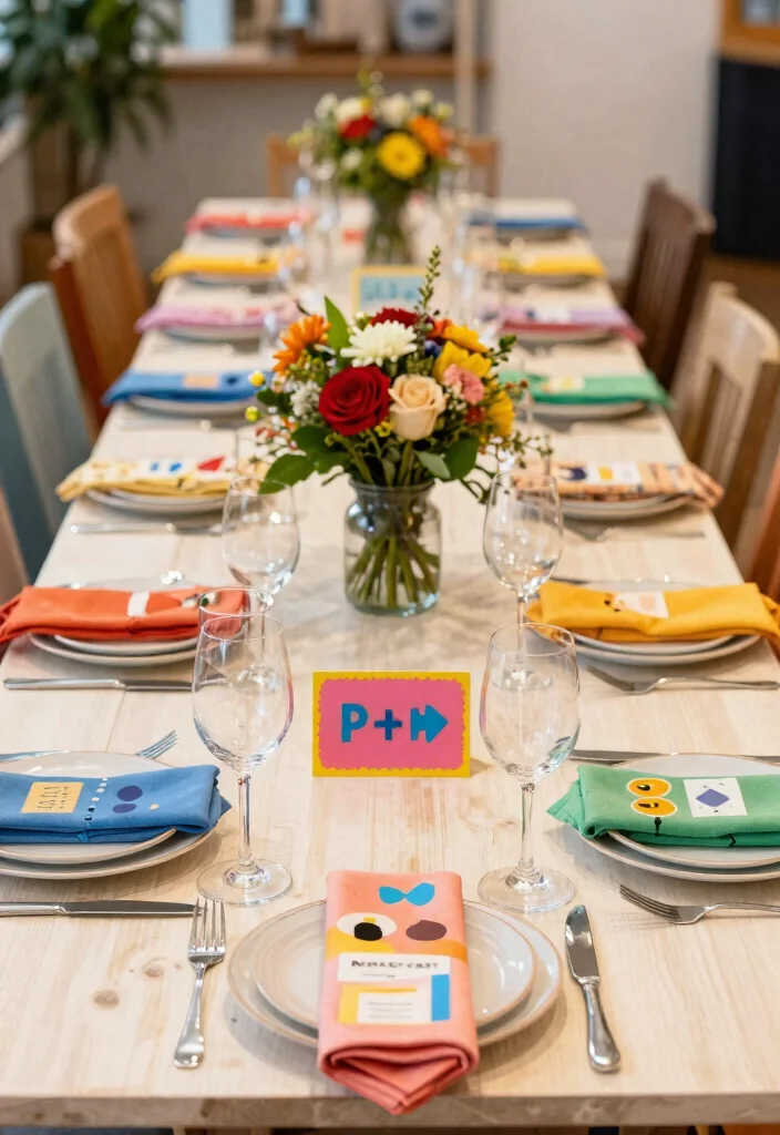 16 Long Table Wedding Decor Ideas That Feel Romantic - 14. Whimsical Place Settings 1