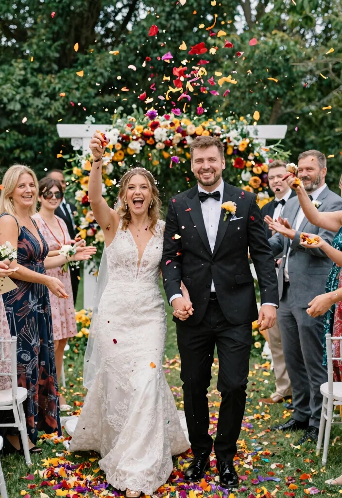 16 Outdoor Wedding Decorations Indian Ideas With Vibrant Charm - 11. Eco-Friendly Confetti Toss 1