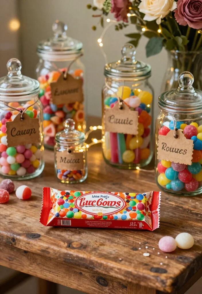 16 Rustic Wedding Dessert Table Ideas With Cozy Charm - 12. Vintage Candy Bar 1