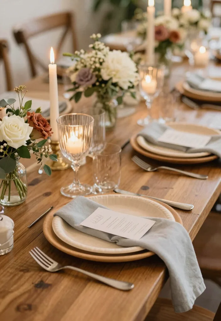 16 Simple Wedding Reception Decorations Ideas That Still Wow - 2. Eco-Friendly Tableware 1