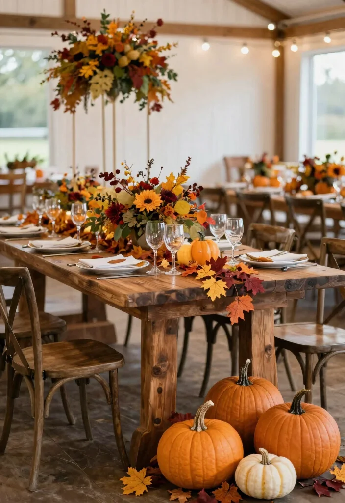 16 Simple Wedding Reception Decorations Ideas That Still Wow - 9. Seasonal Decorations 1