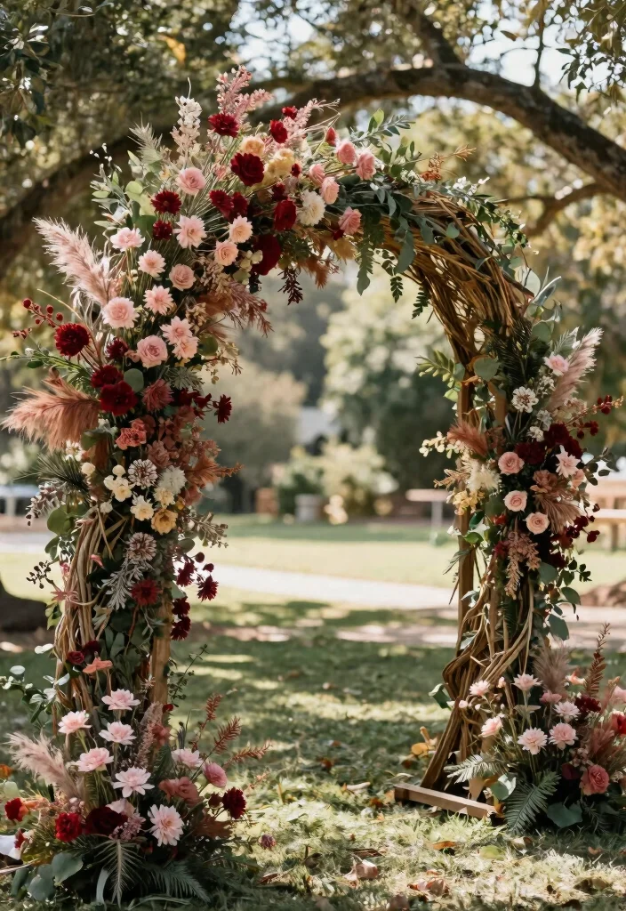 16 Wedding Arbor Decorations Ideas With Dreamy Florals - 2. Floral Archway 1