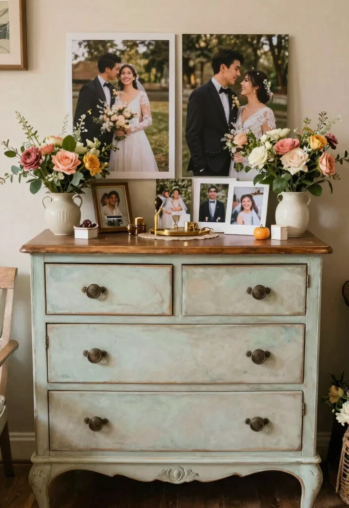 16 Wedding Backdrop Design Indoor Ideas That Wow Guests - 12. Upcycled Furniture Backdrop 1