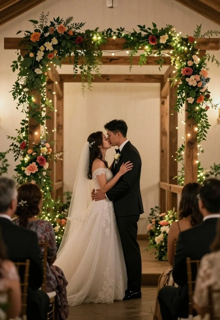 16 Wedding Backdrop Design Indoor Ideas That Wow Guests - 4. Rustic Wooden Frames 1