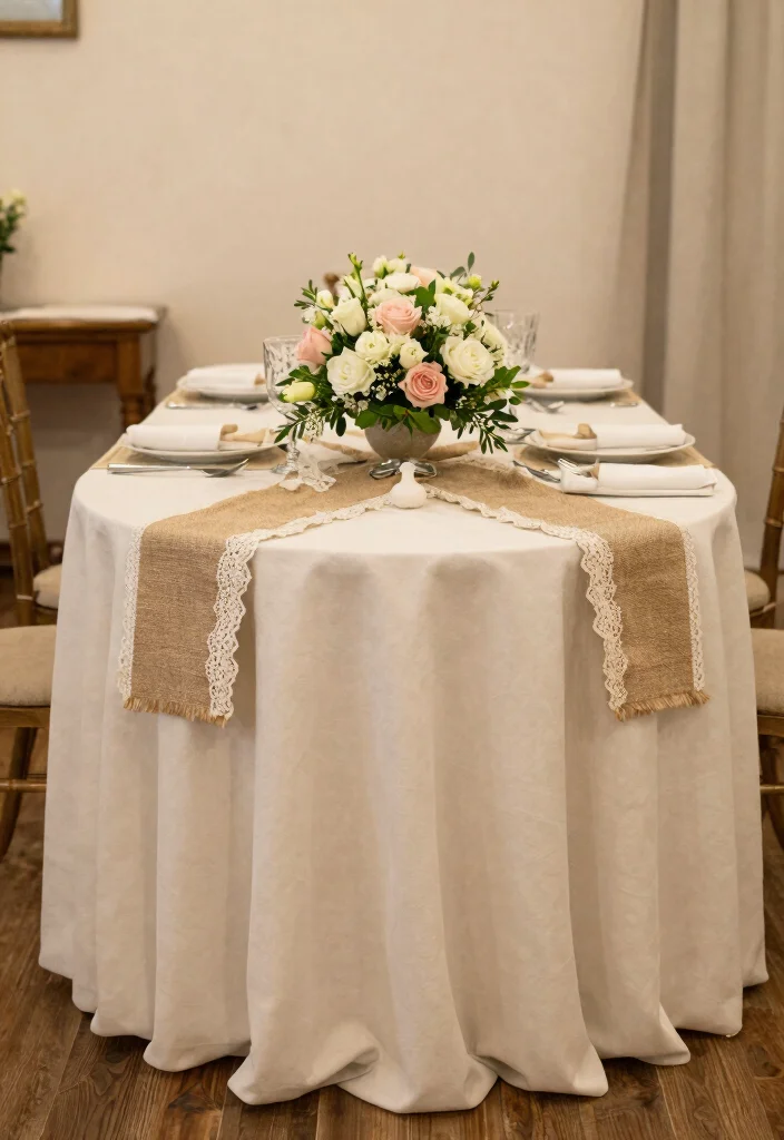 16 Wedding Backdrop Reception Head Table Ideas That Shine - 12. Sweetheart Table: Intimate and Elegant 1