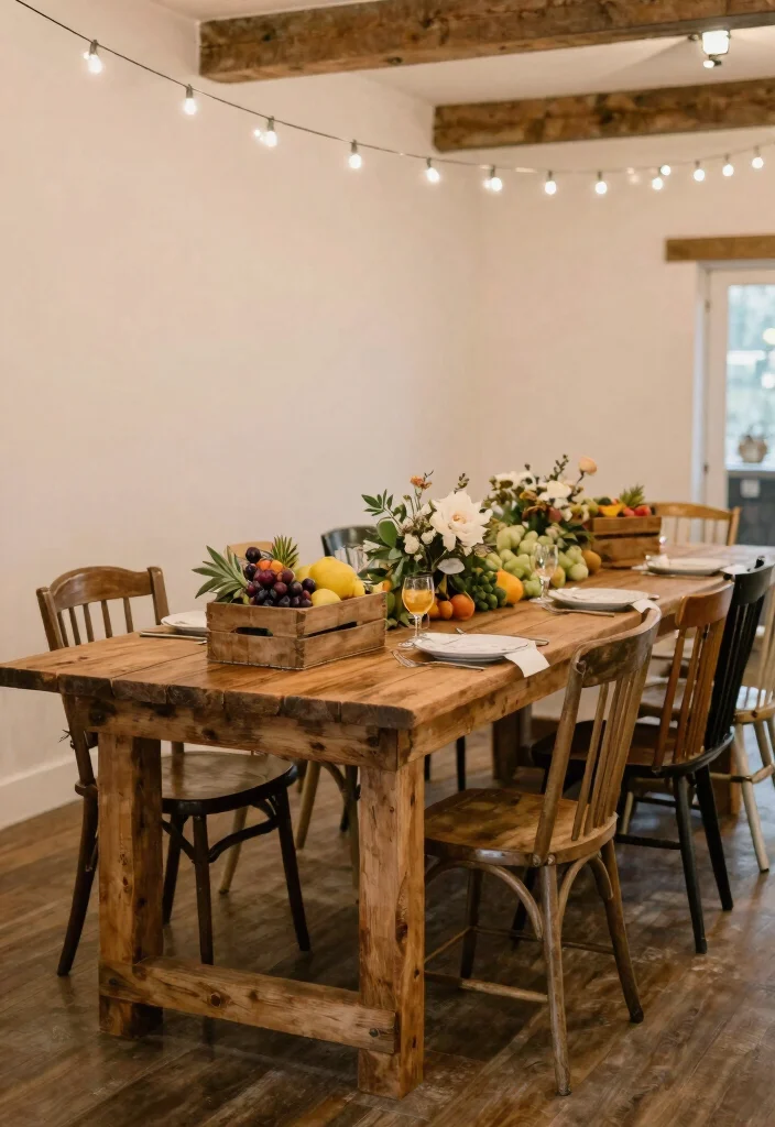 16 Wedding Backdrop Reception Head Table Ideas That Shine - 4. Farmhouse Style with a Twist 1