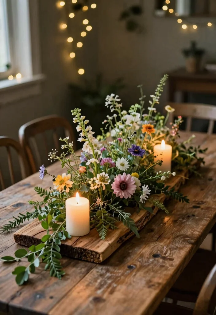 16 Wedding Decorations at Home Ideas That Feel Magical 1 16 Wedding Decorations at Home Ideas That Feel Magical - 1. Rustic Wooden Table Centerpieces 1