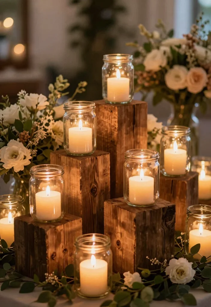 16 Wedding Decorations at Home Ideas That Feel Magical 50 16 Wedding Decorations at Home Ideas That Feel Magical - 10. DIY Candle Holders 1