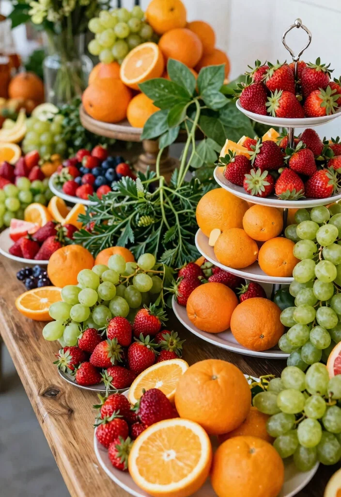 16 Wedding Decorations at Home Ideas That Feel Magical 63 16 Wedding Decorations at Home Ideas That Feel Magical - 13. Seasonal Fruit Displays 1