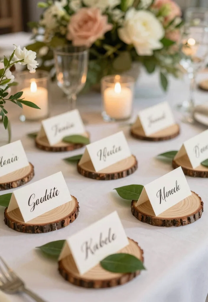 16 Wedding Decorations at Home Ideas That Feel Magical 65 16 Wedding Decorations at Home Ideas That Feel Magical - 15. Creative Place Cards 1