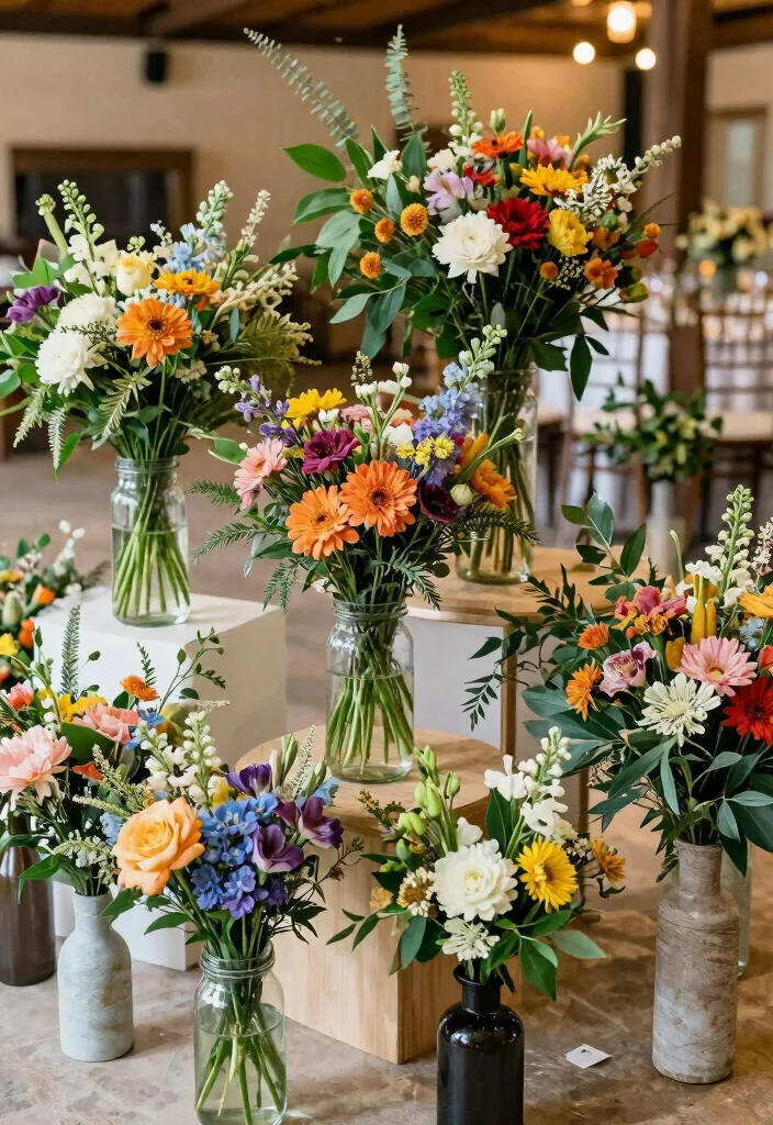 16 Wedding Decorations at Home Ideas That Feel Magical 15 16 Wedding Decorations at Home Ideas That Feel Magical - 5. Eco-Friendly Flower Arrangements 1