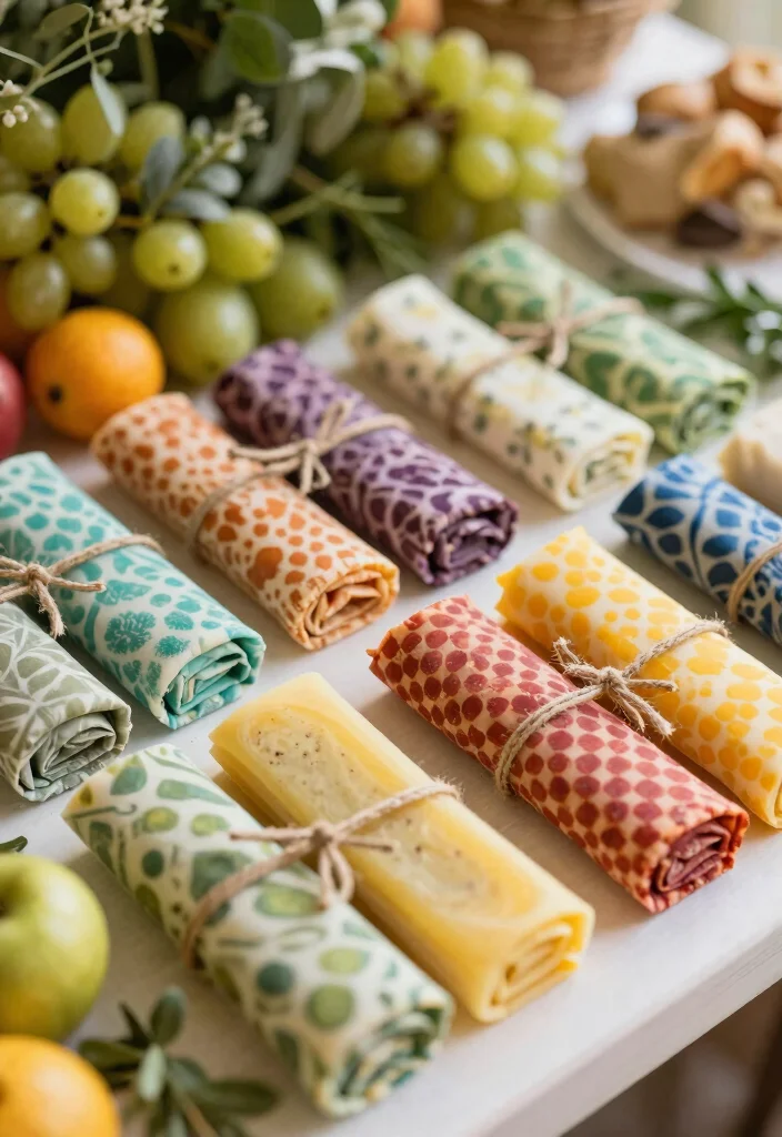 16 Wedding Favor Table Ideas That Look Stunning - 7. Natural Beeswax Food Wraps 1