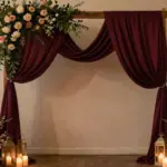17 Burgundy Wedding Backdrop Ideas With Rich Romantic Vibes