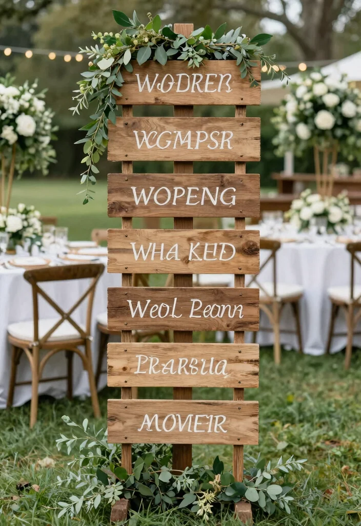 17 Decorations for Wedding Reception Ideas That Impress Guests - 13. Nature-Inspired Signage 1