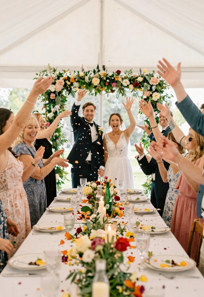 17 Decorations for Wedding Reception Ideas That Impress Guests - 4. Biodegradable Confetti 1